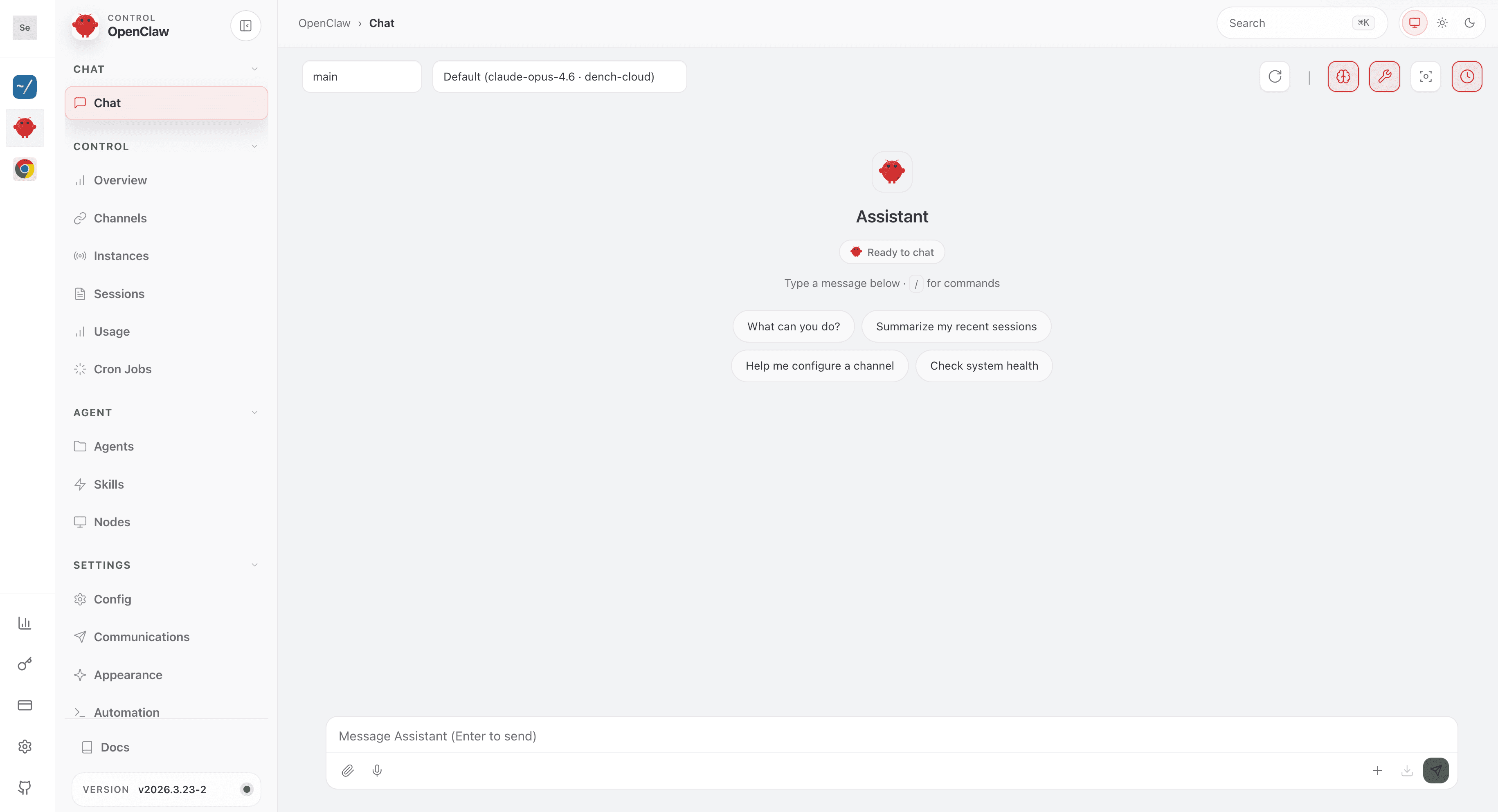 OpenClaw control panel